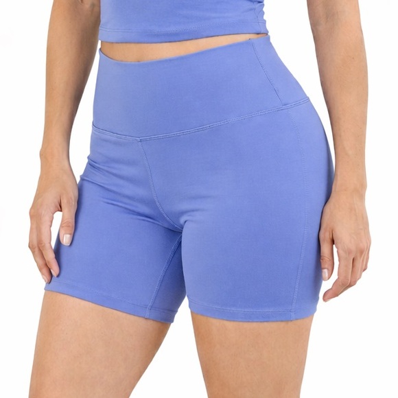 Old Navy Pants - Old Navy Powersoft High Rise Bike Short Periwinkle Performance Activewear Size M